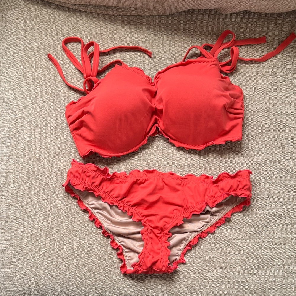 Shade & Shore Coral Bikini Set